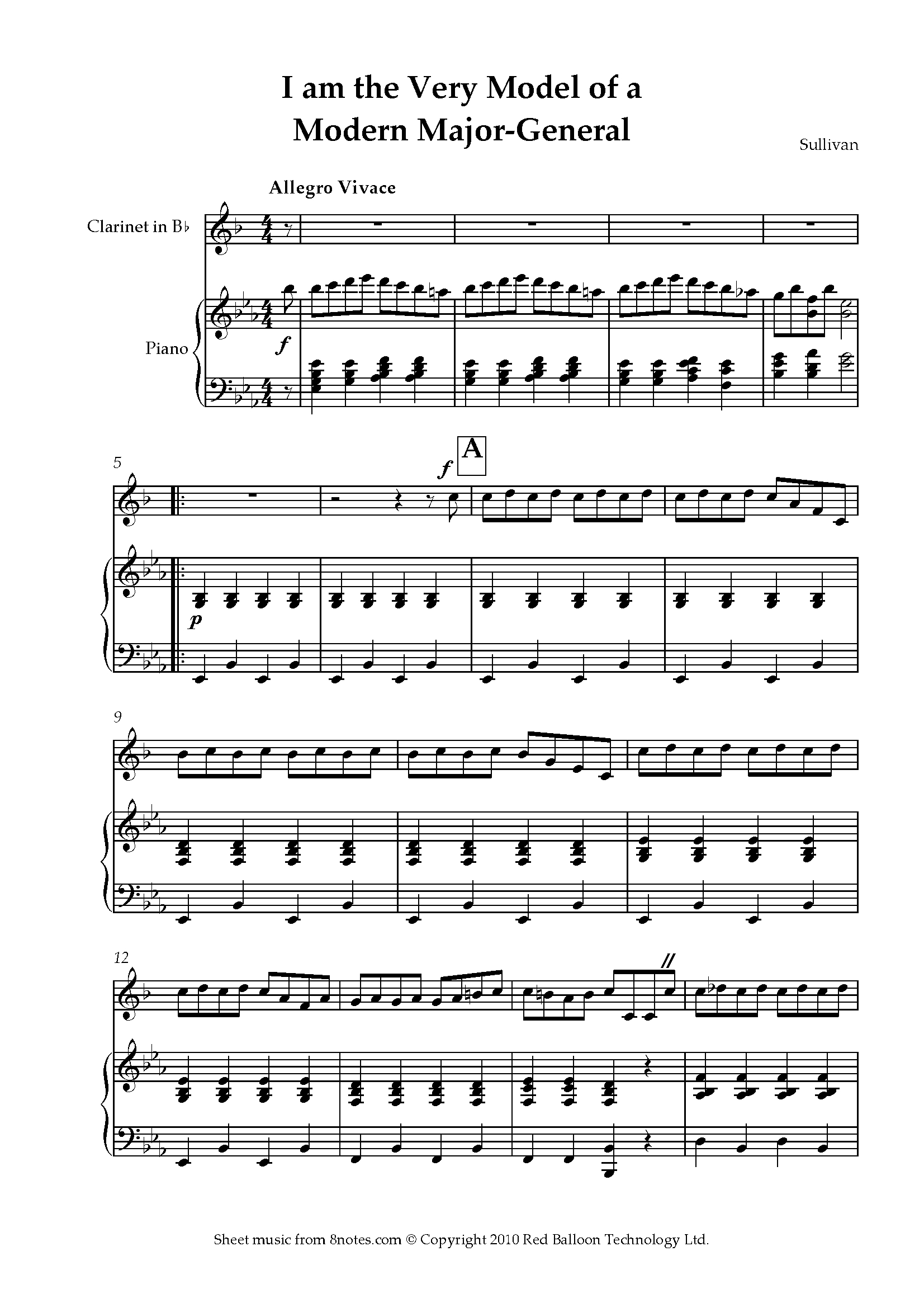 Free Clarinet Sheet Music, Lessons &amp;amp; Resources - 8Notes - Free Printable Clarinet Sheet Music