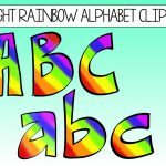 Free Clipart Letters And Numbers | Free Download Best Free Clipart   Free Printable Rainbow Letters