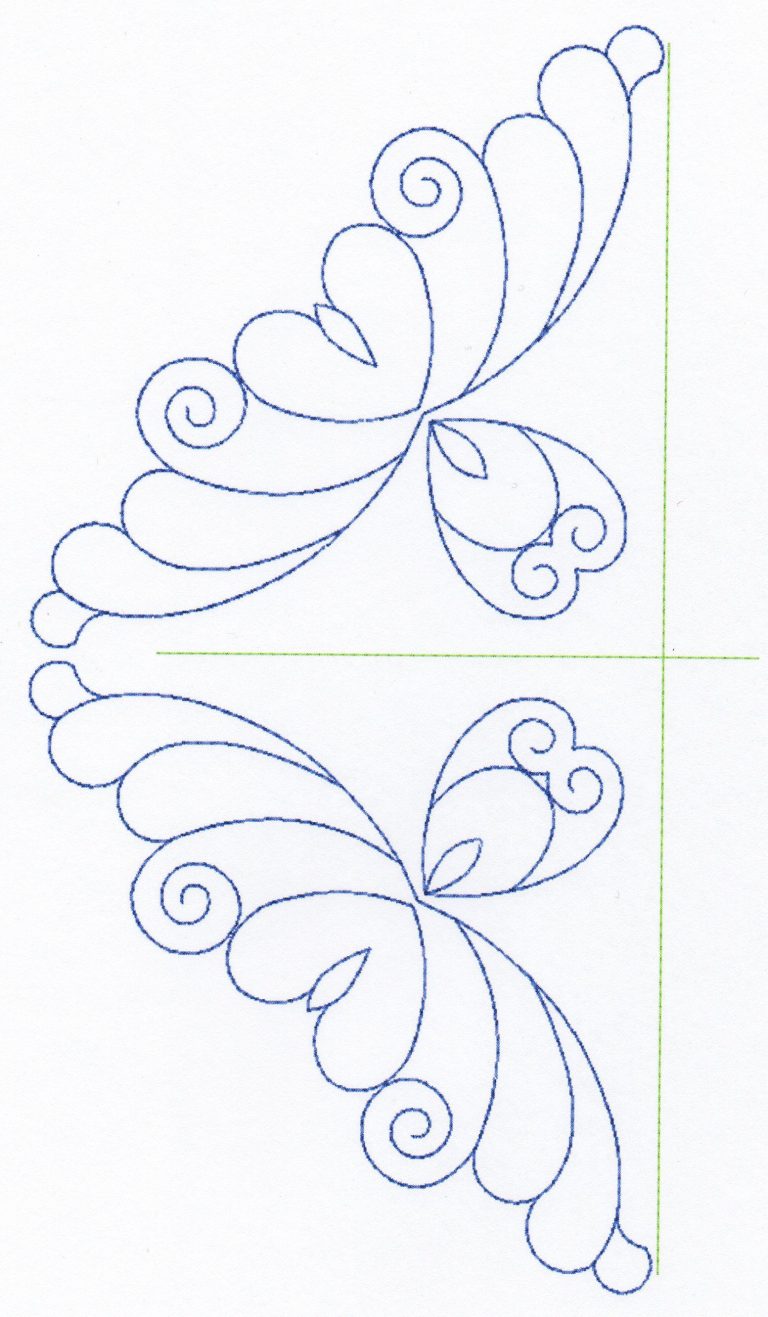 Free Continuous Machine Quilting Designs Feather Quilting Design 