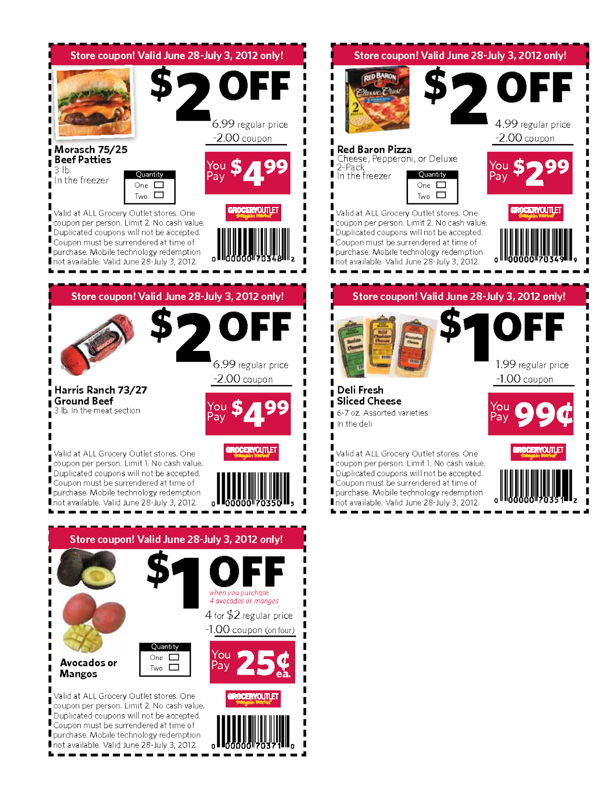 Groceries Coupons Printable