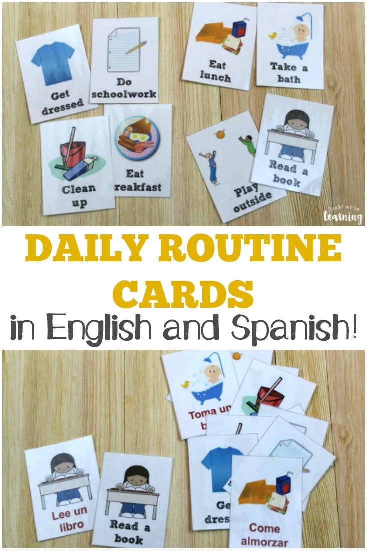 Free Daily Routine Cards For Kids - Look! We&amp;#039;re Learning! - Free Printable Daily Routine Picture Cards