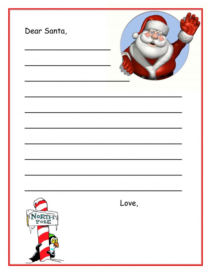 Free Printable Dear Santa Stationary