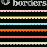 Free Digital Scalloped Scrapbooking Border Png's   Muschelränder   Free Printable Borders For Scrapbooking