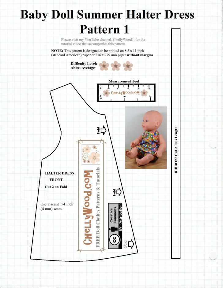 Free Printable Patterns For Sewing Doll Clothes