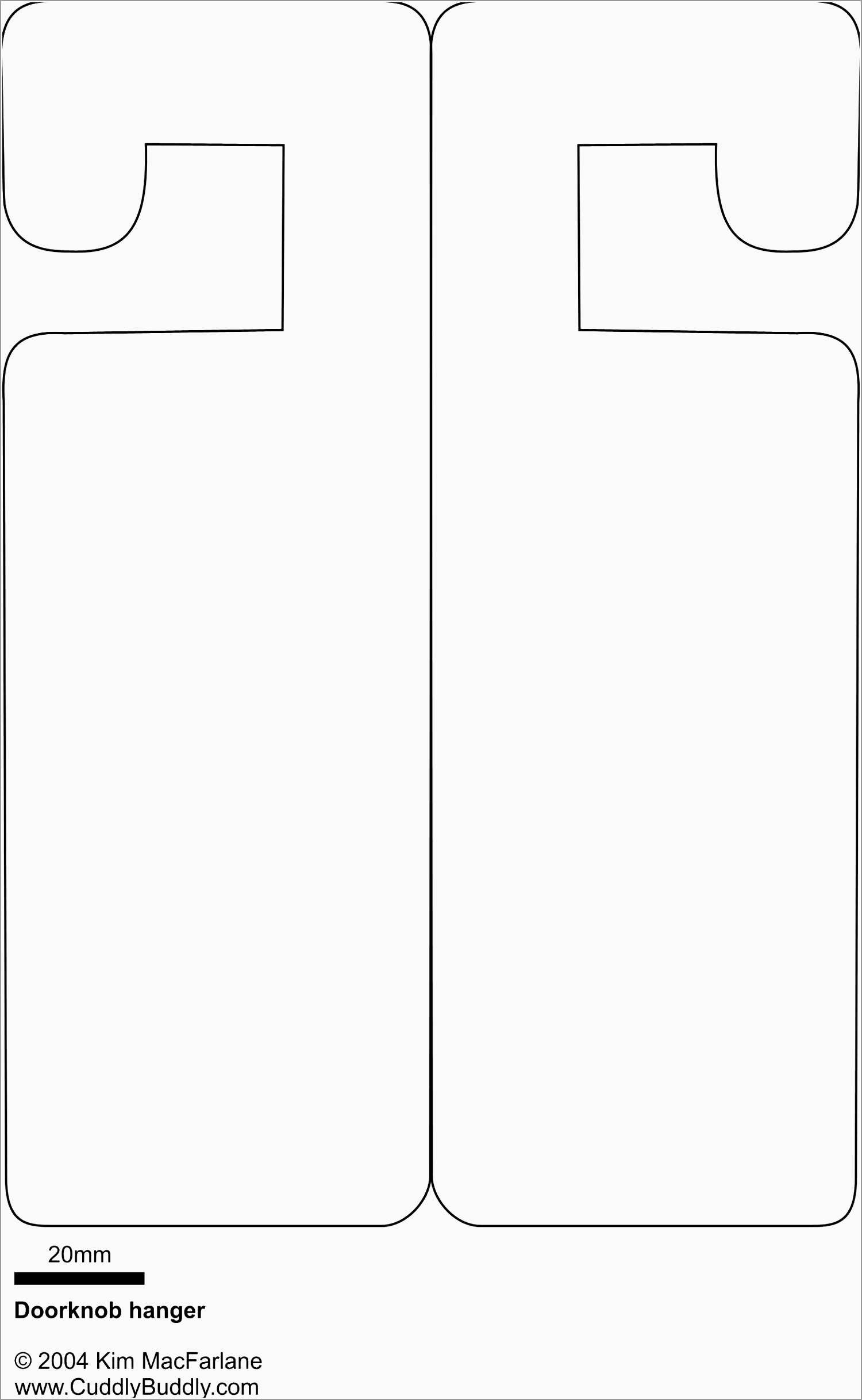 Free Printable Door Hanger Template | Free Printable