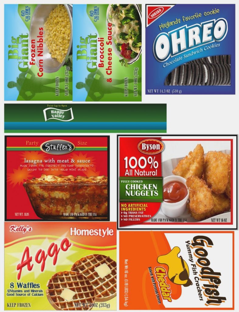 Free Download Of Kiddie Food Play Labels The Sew er The Caker Free 
