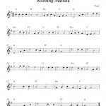 Free Easy Soprano Recorder Sheet Music, Waltzing Matilda   Free Printable Recorder Sheet Music For Beginners