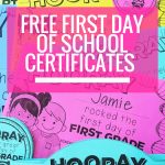 Free Editable First Day Of School Certificates | Back To School   Free Printable First Day Of School Certificate