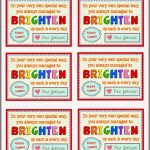 Free End Of Year Gift Tag Printables From Teacher To Student   Free Printable Months Of The Year Labels
