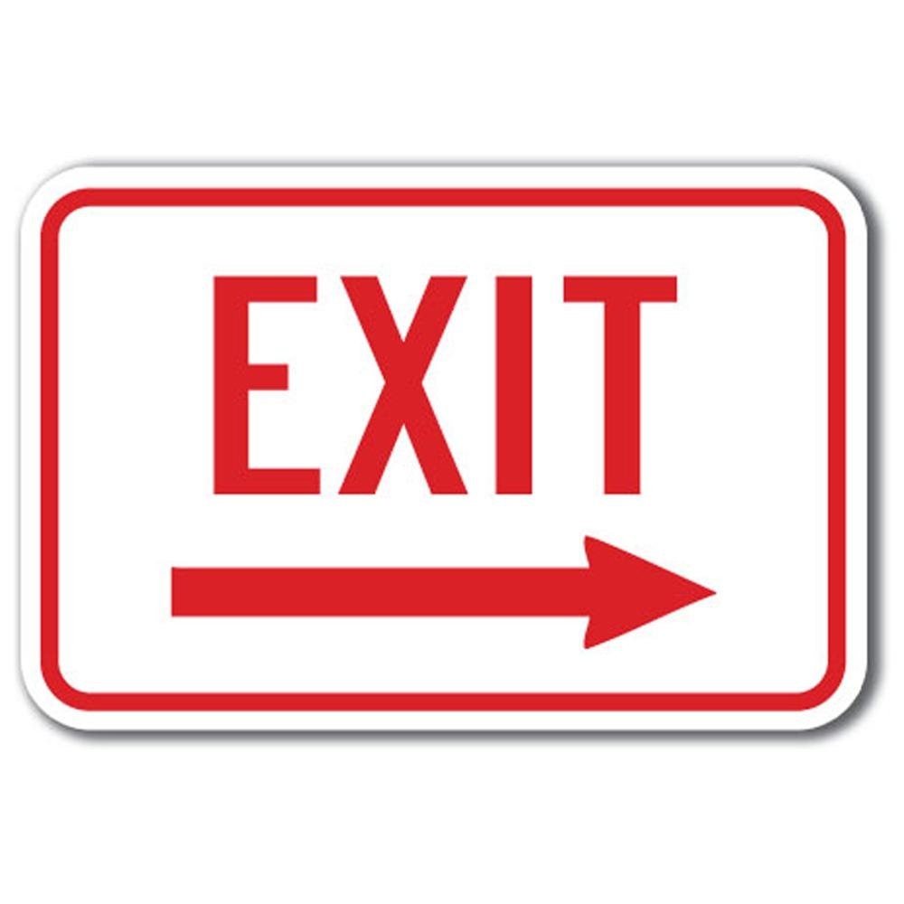 Free Exit Signs Pictures, Download Free Clip Art, Free Clip Art On - Free Printable Exit Signs With Arrow