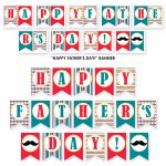 Free Father's Day Party Printables From Sarah Hope Designs | Catch   Happy Father Day Banner Printable Free