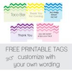 Free Favor Tags For Parties | Cutestbabyshowers   Free Printable Chevron Labels