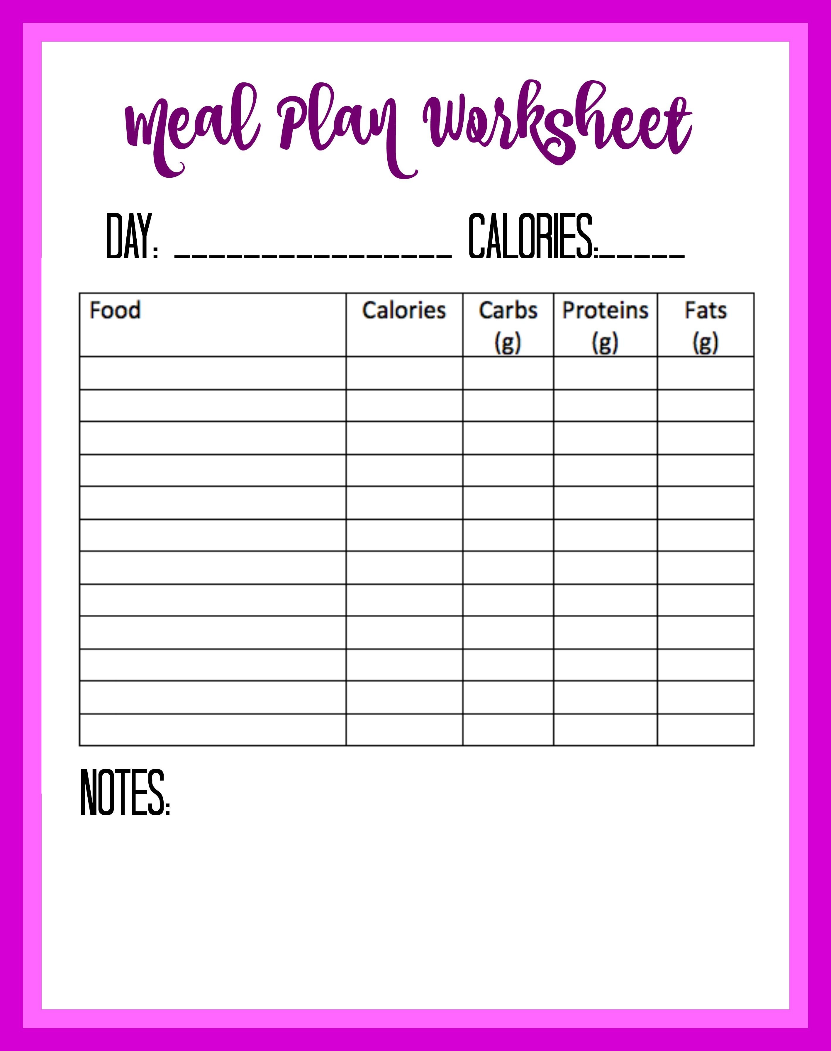 Free Food Diary And Calorie Tracker Printable | Thrifty Thursday - Free Printable Calorie Counter Sheet