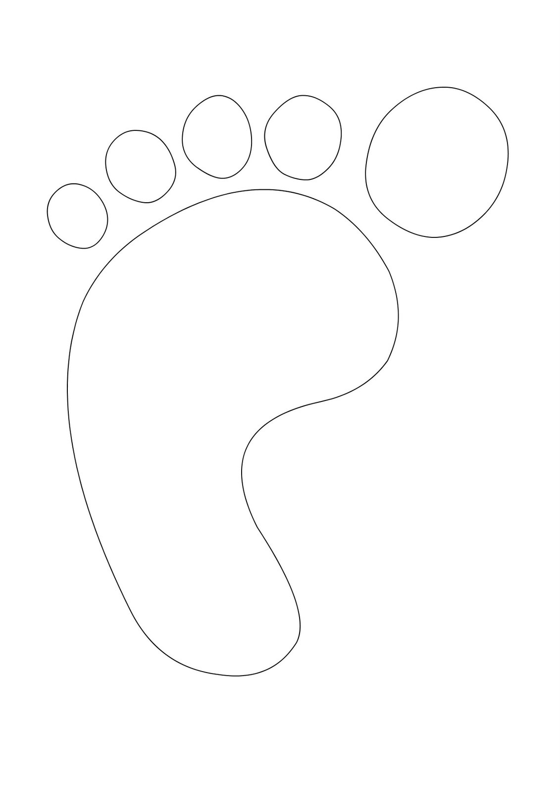 Free Footprint Template, Download Free Clip Art, Free Clip Art On - Free Printable Footprints
