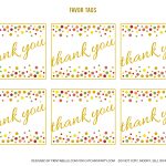 Free Gold And Polka Dot Birthday Printables | Catch My Party   Birthday Party Favor Tags Printable Free