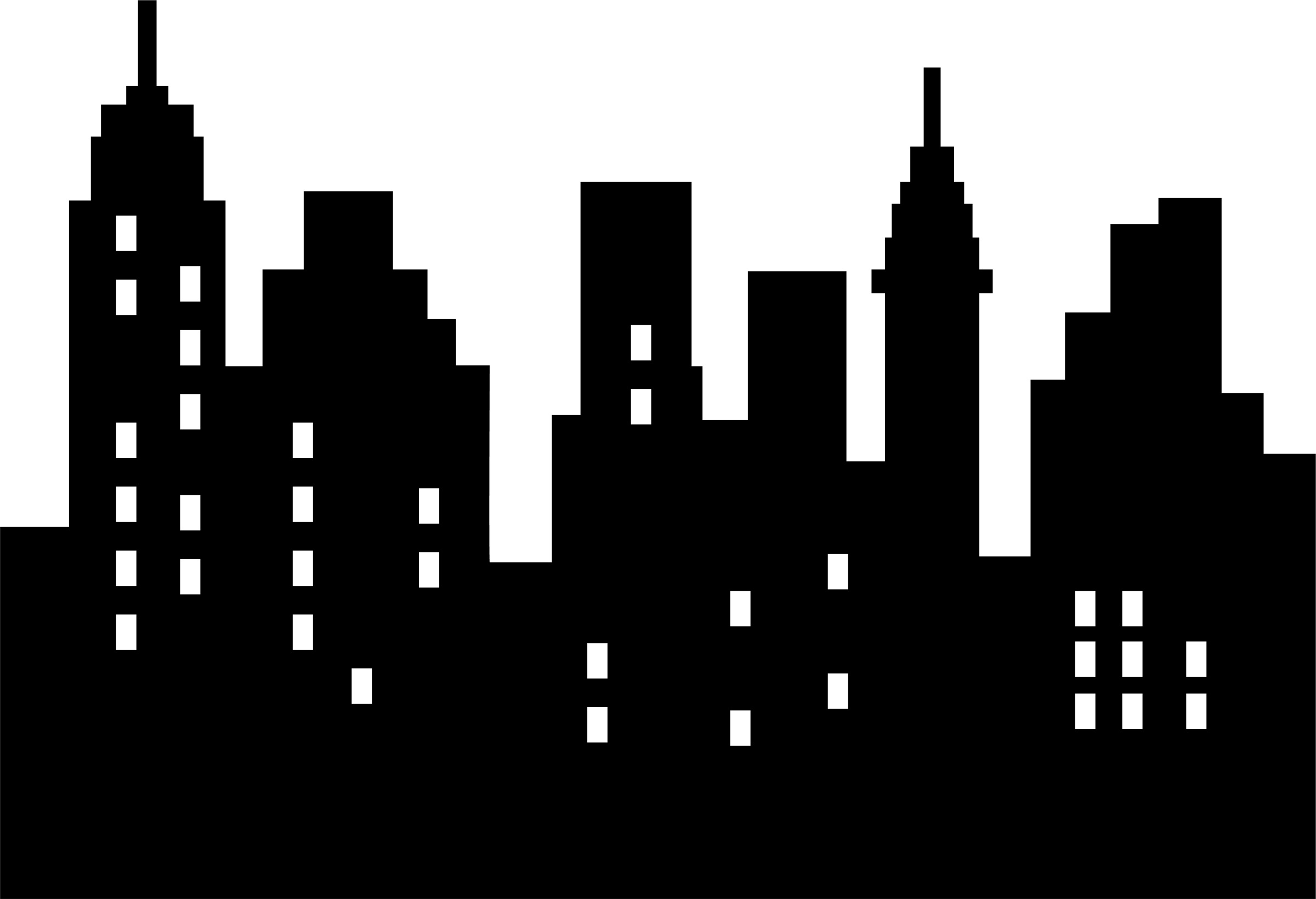 Free Gotham Cliparts, Download Free Clip Art, Free Clip Art On - Free Printable Superhero Skyline