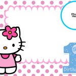 Free Hello Kitty 1St Birthday Invitation Template | Hello Kitty   Hello Kitty Free Printable Invitations For Birthday