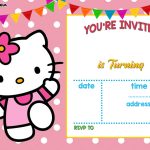 Free Hello Kitty Invitation Templates | Free Printable Birthday   Free Printable Kitten Birthday Invitations
