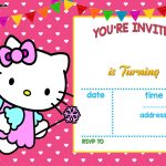 Free Hello Kitty Invitation Templates | Free Printable Birthday   Printable Invitations Free No Download