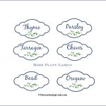 Free Herb Plant Labels For Mason Jars And Pots   Free Printable Herb Labels