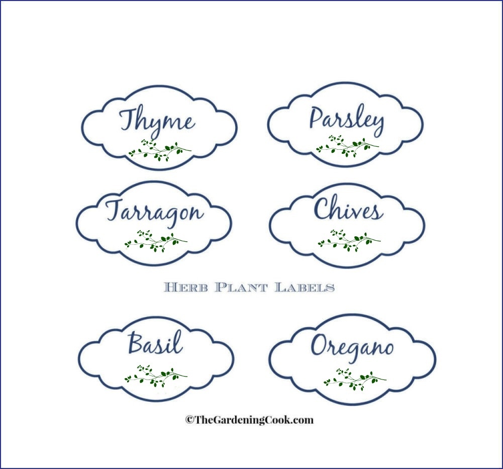 Free Printable Herb Labels - Free Printable