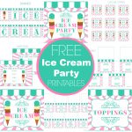 Free Ice Cream Party Printables From Printabelle Perfect For   Ice Cream Party Invitations Printable Free