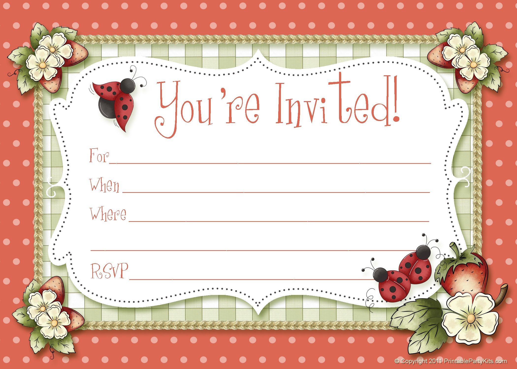 Free Printable Invitation Maker - Printable Free Templates Download