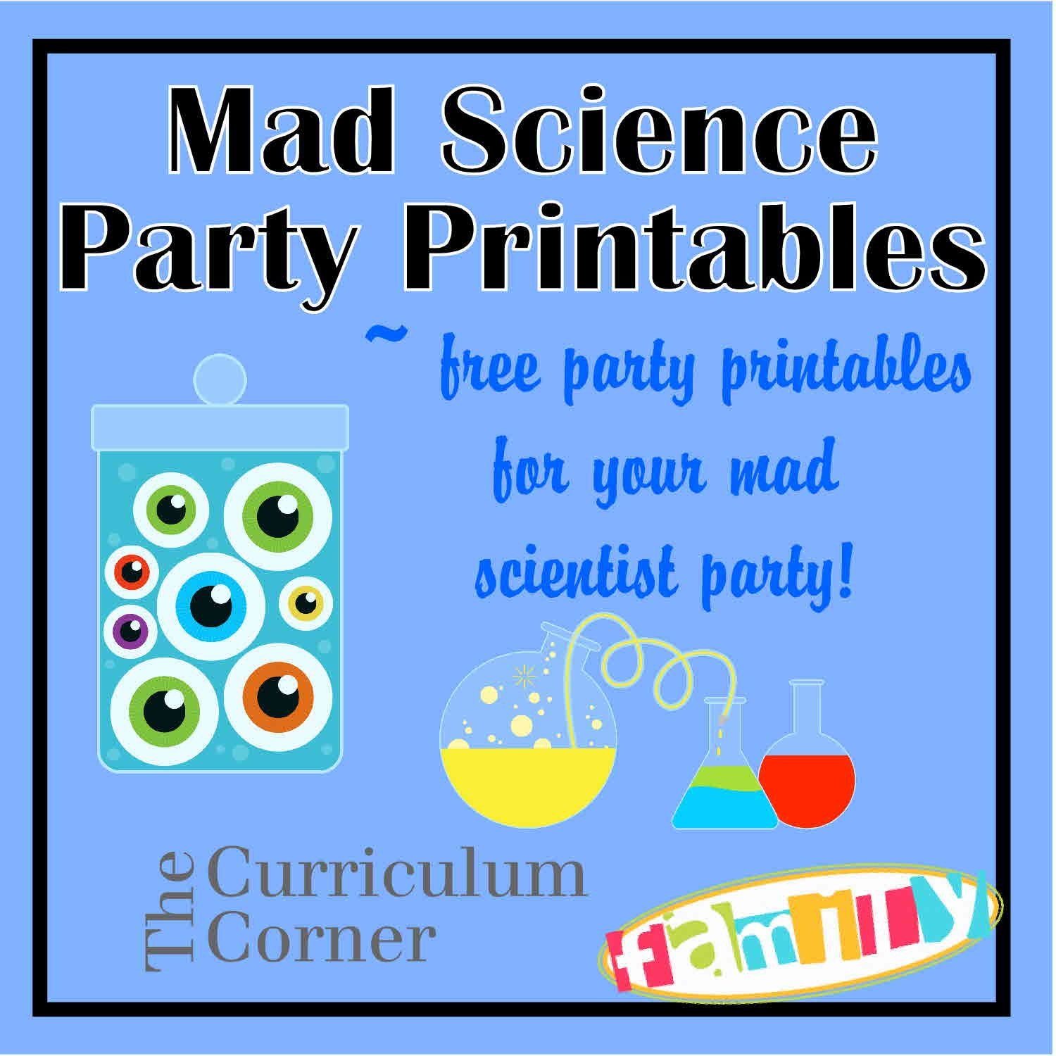 Free Mad Scientist Party Printables From Www - Scan To Enter Sign Printable Free