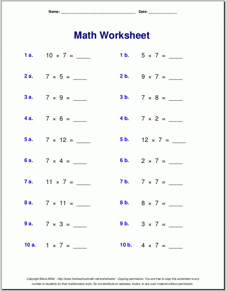 Free Math Worksheets - 9Th Grade Algebra Worksheets Free Printable ...