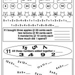 Free Math Worksheets And Printable Math Activities For Elementary   Free Printable Math Worksheets For Adults