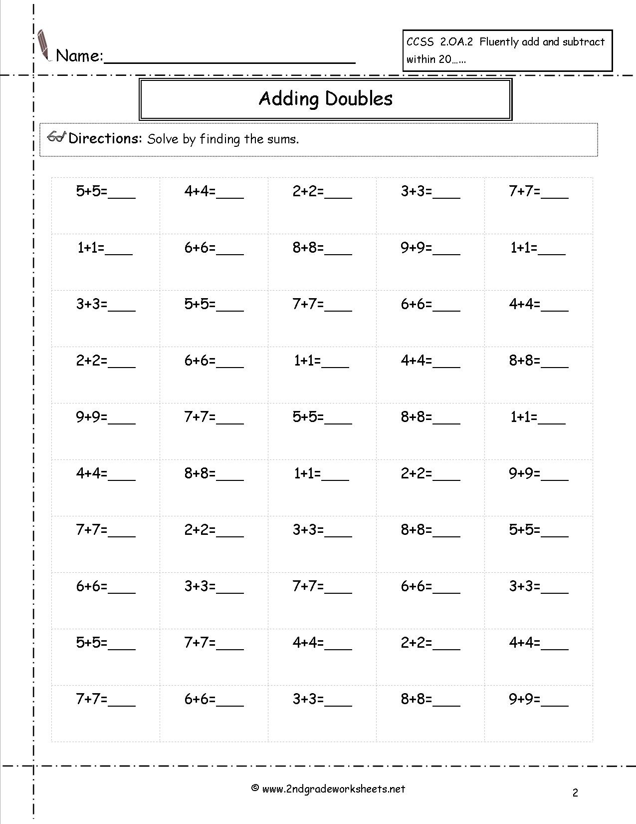 Free Math Worksheets And Printouts - Free Printable Addition And Subtraction Worksheets