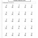 Free Math Worksheets And Printouts   Free Printable Math Worksheets Addition And Subtraction