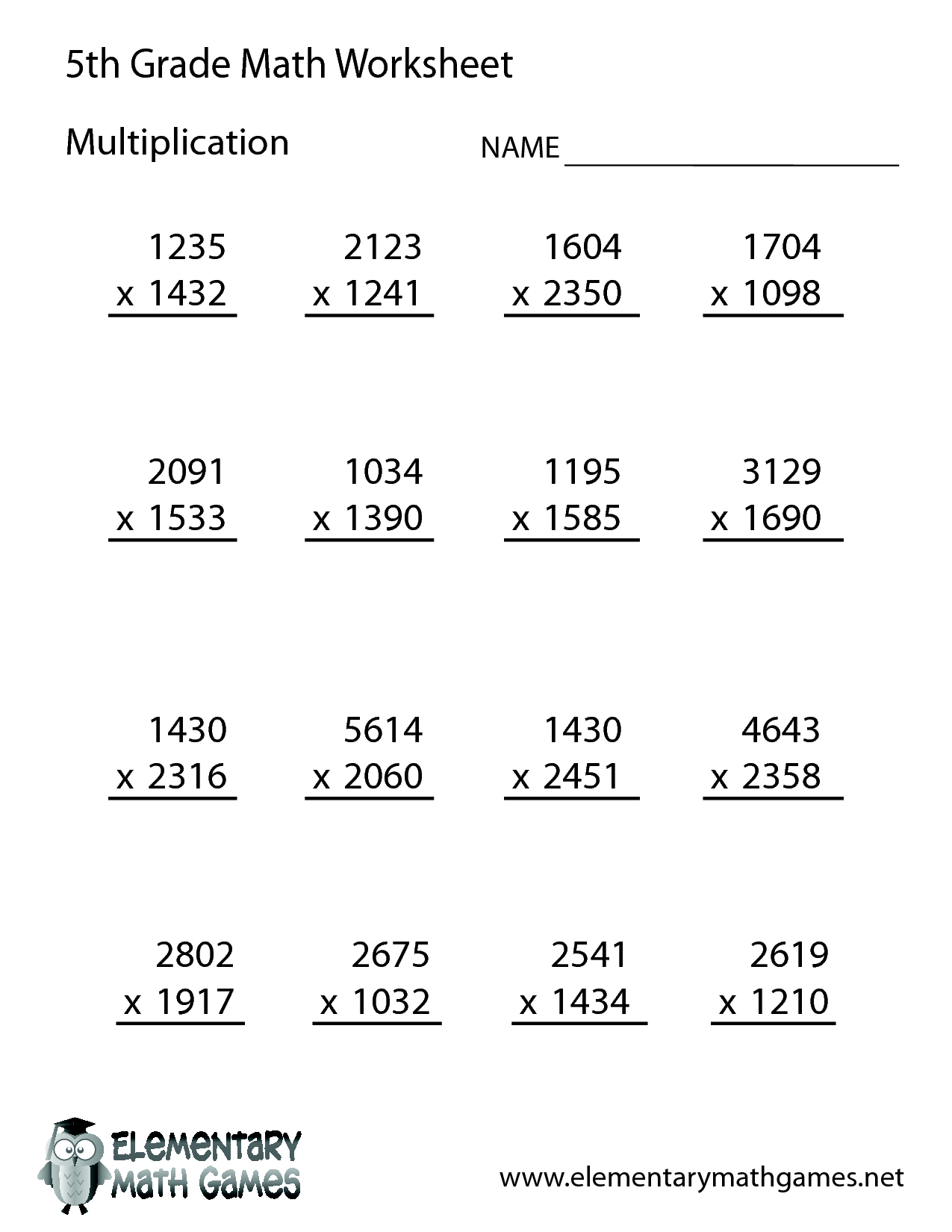 Free Math Worksheets For 5Th Grade | 5Th Grade Math Worksheet - Free Printable Worksheets For 5Th Grade