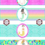 Free Mermaid Birthday Party Printables | Party Printables | Mermaid   Free Printable Little Mermaid Water Bottle Labels