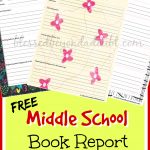 Free Middle School Printable Book Report Form!   Blessed Beyond A Doubt   Free Printable Book Report Forms