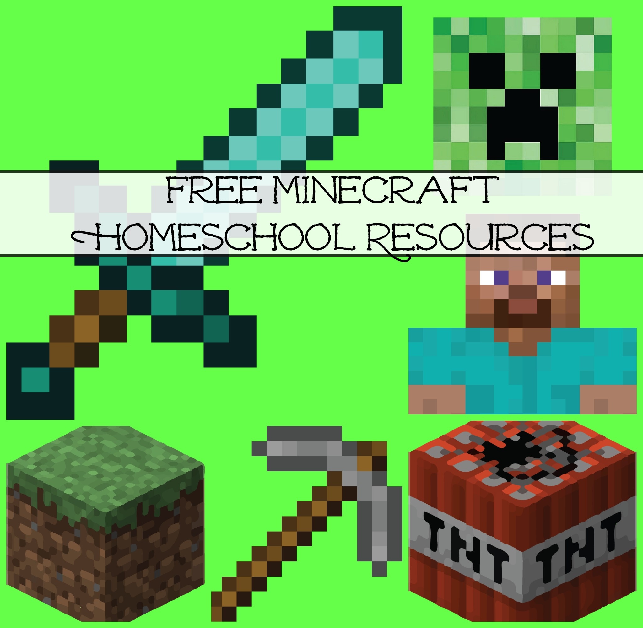 Free Minecraft Homeschool Resources: Printables, Crafts, Snacks - Free Printable Minecraft Activity Pages