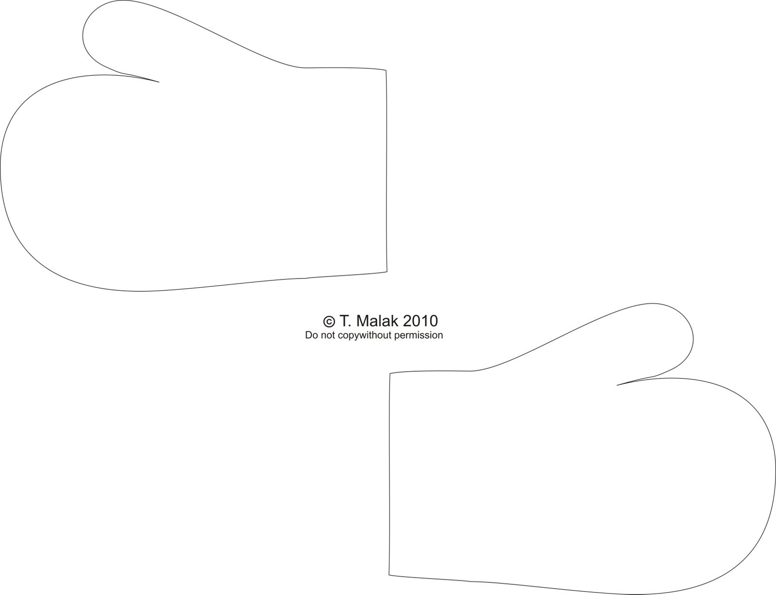 Free Mitten Template Printable Free Printable