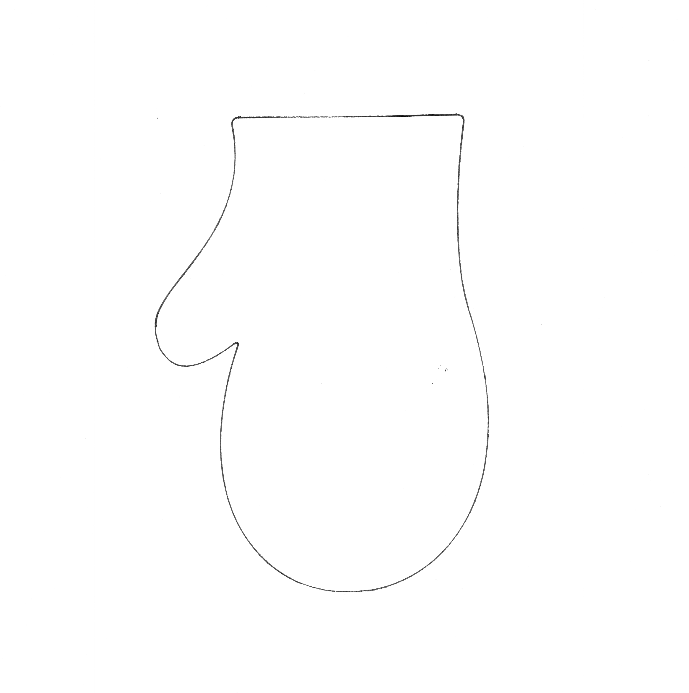 Free Mitten Template Printable Free Printable