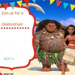 Free Moana Birthday Invitation Template | Zoey 4Th Birthday | Moana   Free Moana Printable Invitations