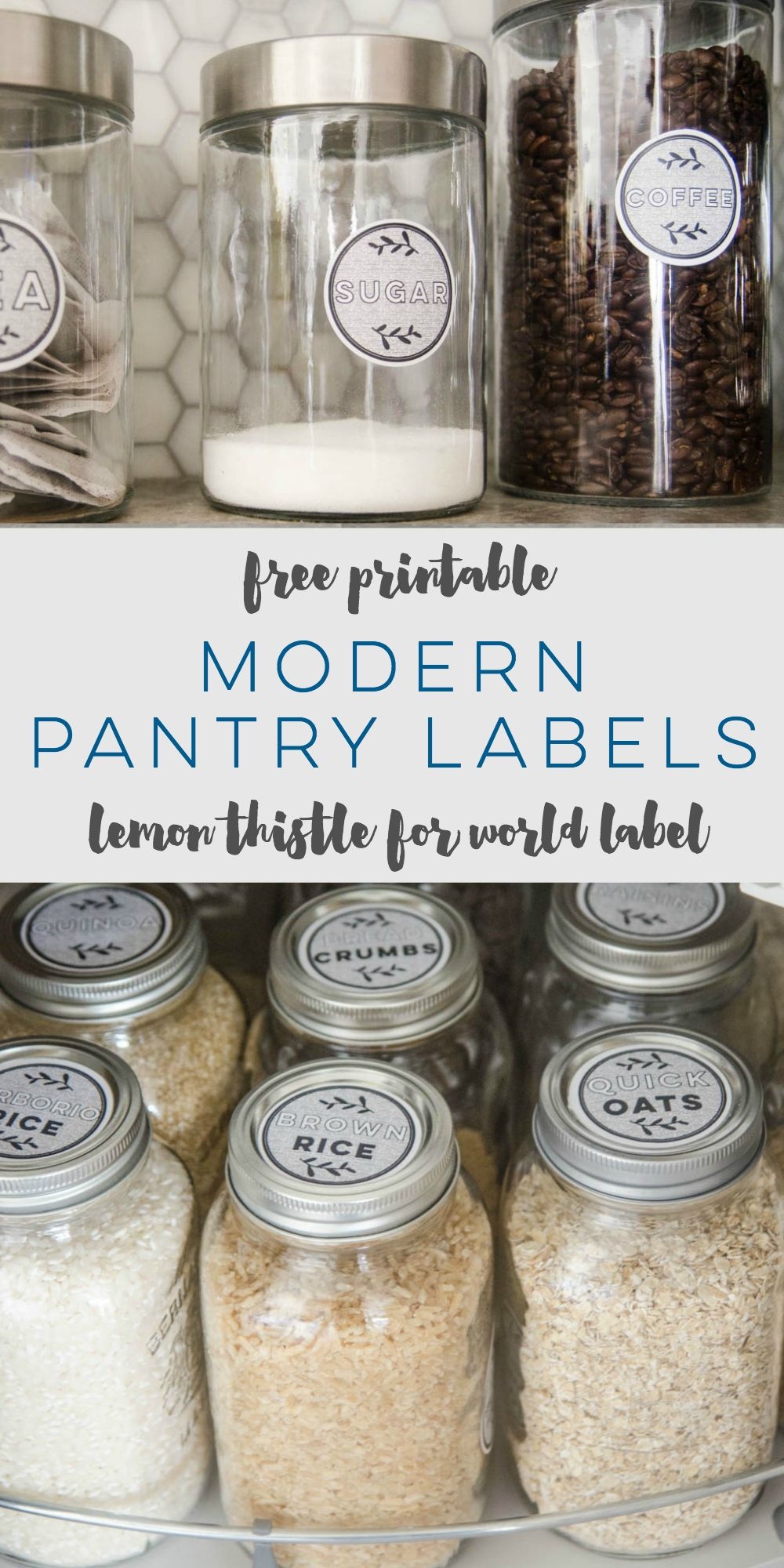 Free Modern Printable Pantry Labelslemonthisle (World Label Blog - Free Printable Jar Label Templates