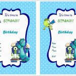 Free Monster Invitation Template New Little Monster Invitation   Free Printable Monsters Inc Birthday Invitations