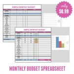 Free Monthly Budget Template   Frugal Fanatic   Household Budget Template Free Printable