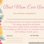 Free Mother's Day Printable Certificate Awards For Mom And Grandma   Free Printable Best Daughter Certificate
