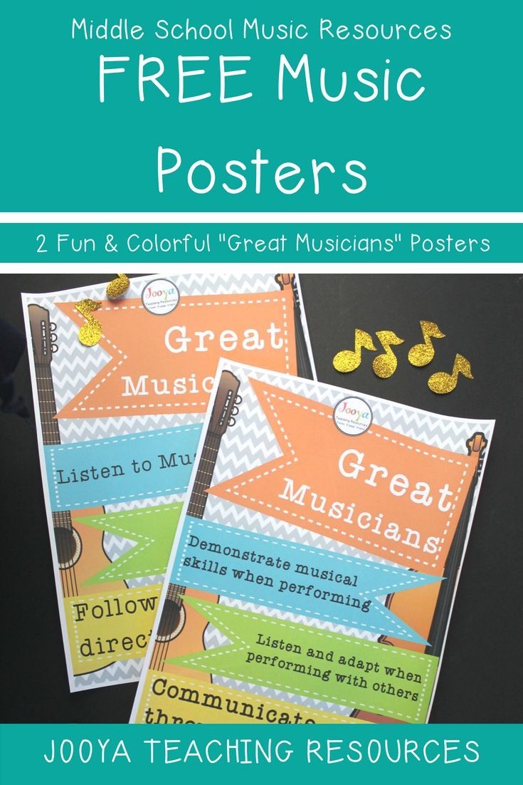 Free Music Display Posters | Music Bulletin Board Inspiration - Free Printable Music Posters