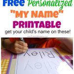 Free Name Tracing Worksheet Printable + Font Choices   Free Printable Personalized Children&#039;s Books
