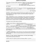 Free New York Residential Lease With Option To Purchase Agreement   Free Printable Lease Agreement Ny