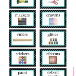 Free Organization Label Printables. We Won't Be Needing That Glitter   Free Printable Classroom Labels With Pictures