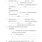 Free Pennsylvania Guardian Of Minor Power Of Attorney Form   Word   Free Printable Guardianship Forms