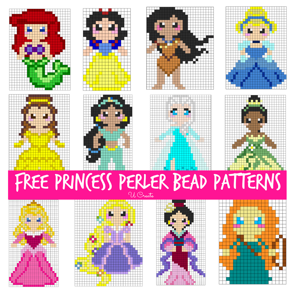 Free Perler Bead Patterns For Kids! - U Create - Free Printable Beading Patterns