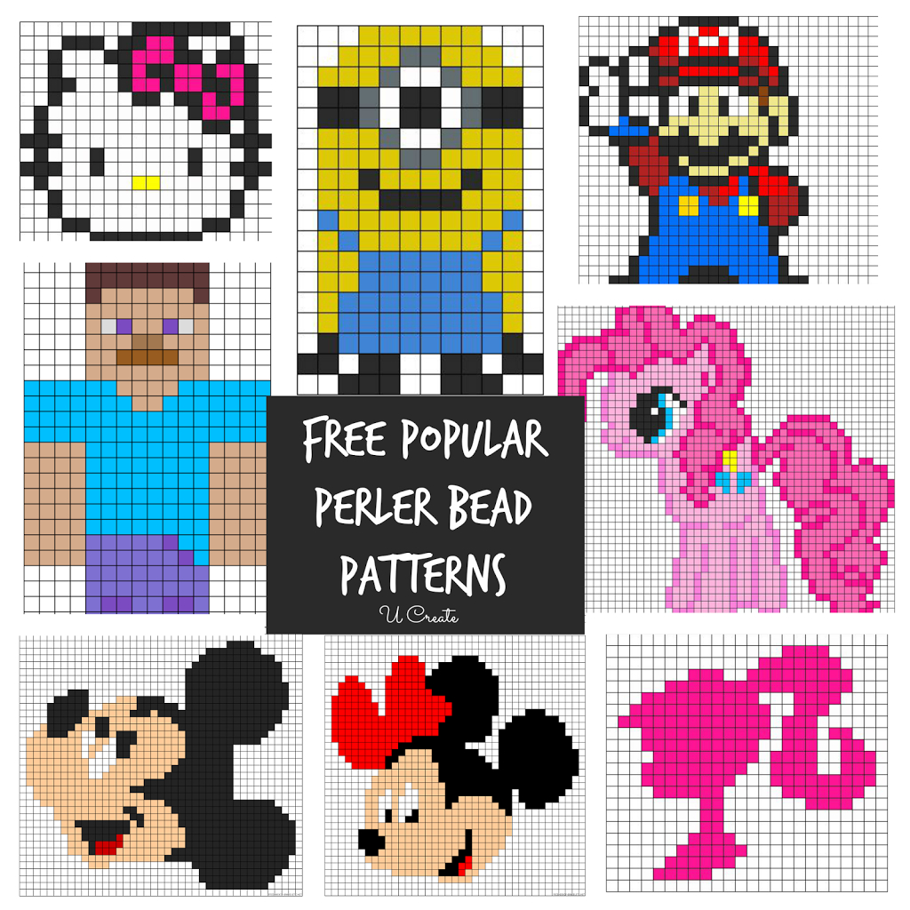 Free Perler Bead Patterns For Kids! - U Create - Free Printable Beading Patterns